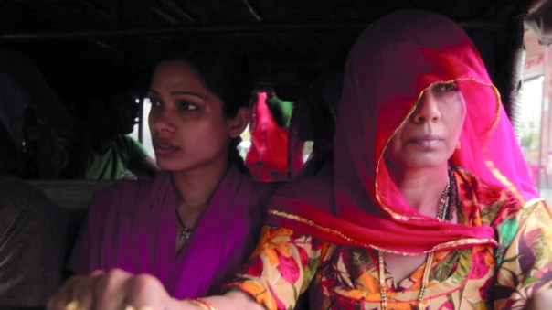 Photograph of Frieda Pinto and another actress)