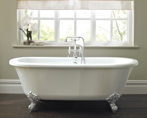 A highly symbolic bath. Also pictured: existential despair.