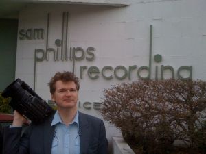 Our fearless correspondent outside Sun Studios in Memphis