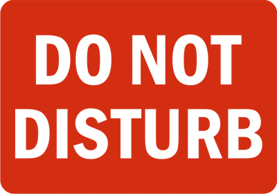 do not disturb